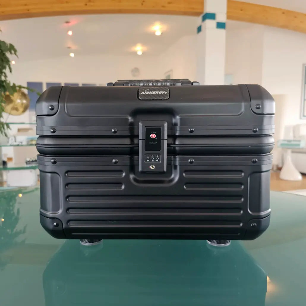 Mobiler Spirovitalisator Airnergy Travel Plus V2 schwarz in der Frontansicht