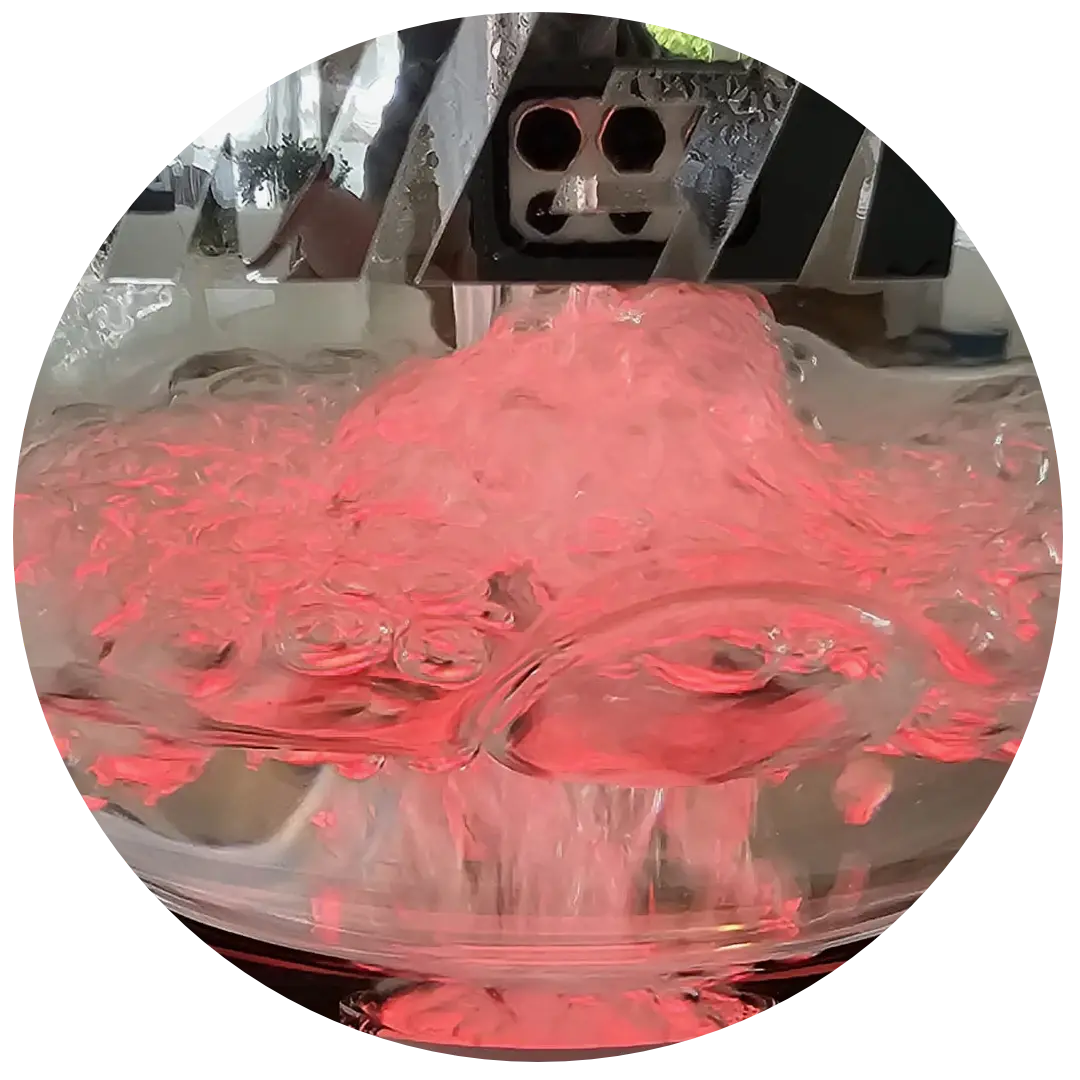 Airnergy Avant Garde Ambientelicht in der Glasflasche - rot