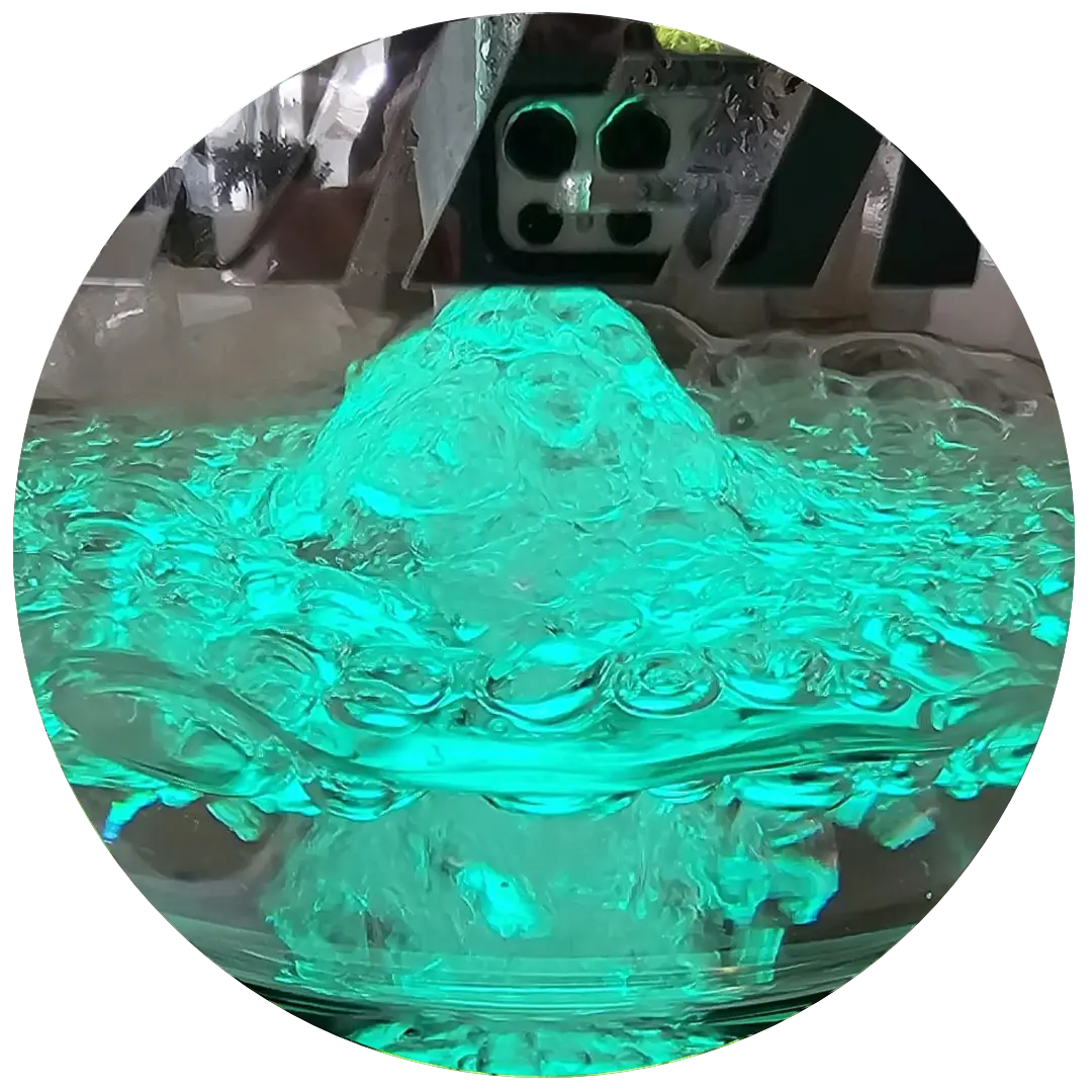 Airnergy Avant Garde Ambientelicht in der Glasflasche - türkis