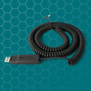 Airnergy Stream HS USB-Netzteil-Adapter mit Spiralkabel